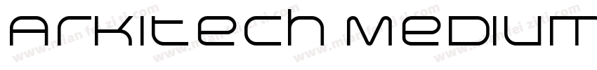 Arkitech Medium字体转换